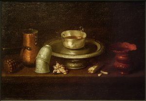 Natura morta con tazza di cacao da Juan de Zurbaran