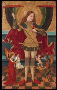 San Michele che pesa le anime da Juan de la Abadía