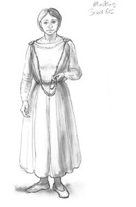 Donna anglosassone, V-X secolo, c1990-2010 da Judith Dobie