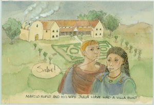 Marco e Giulia, con la loro villa appena costruita da Judith Dobie
