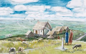 Insediamento monastico, Glastonbury Tor da Judith Dobie