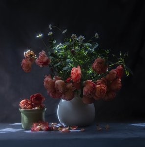 Natura morta con rose malinconiche da Judy Tseng
