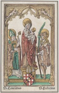 La Vergine e il Bambino con San Corrado e San Pelagio da Jörg Breu the Elder
