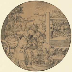 La vendemmia (settembre) da Jörg Breu the Elder