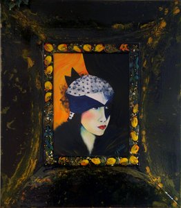Belle Epoque III -Dama con cappello di seta-