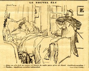 Candide, Satirico in B & N da Jules Abel Faivre
