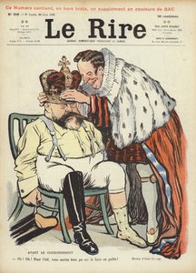 Incoronazione di Re Edoardo VII, illustrazione per Le Rire da Jules Abel Faivre