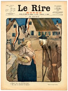 Copertina di The Red Laughter, Satirico a colori da Jules Abel Faivre