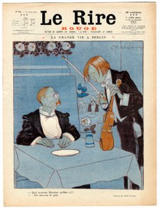 Copertina di Le Rire Rouge, satirico a colori da Jules Abel Faivre