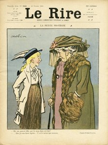 Illustrazione di Abel Faivre (1867-1945) per la Copertina di Le Rire da Jules Abel Faivre