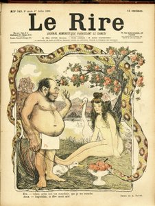 Illustrazione di Abel Faivre (1867-1945) per la Copertina di Le Rire, n. 243 da Jules Abel Faivre