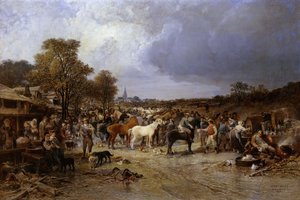 Il mercato dei cavalli a Honnebont, 1871