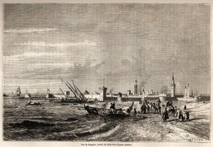 Veduta di Essaouira (ex Mogador) da Jules Achille Noel