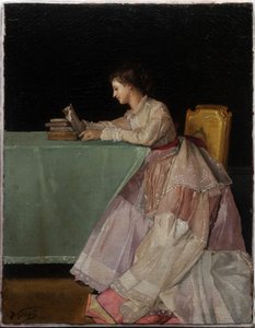 Donna seduta da Jules Adolphe Goupil