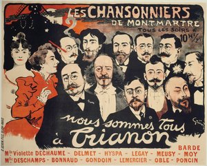 Les Chansonniers de Montmartre, c. 1890 da Jules Alexandre Grün
