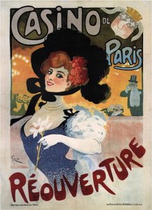 Poster pubblicitario per la riapertura del Casino de Paris