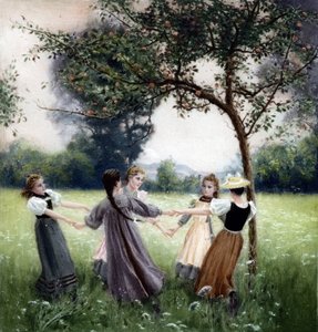 Girotondo. Dipinto di J.-A. Meunier