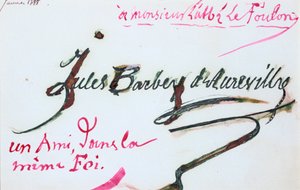 Firma di Jules-Amedee Barbey d