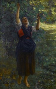 Francese: Cueilleuse de figues da Jules Breton