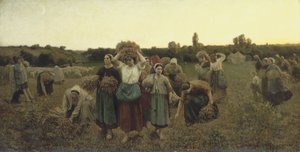 Il richiamo delle spigolatrici da Jules Breton