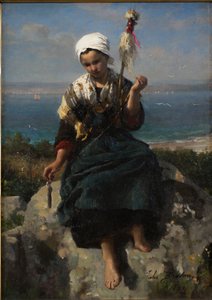 Il filatoio di lino da Jules Breton