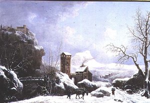 Paesaggio invernale da Jules Cesar Denis van Loo