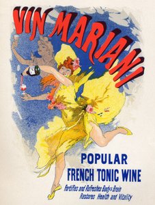 Cibo e bevande. Vino tonico francese Mariani (primo cocawine). Poster di Jules Cheret (1836-1932), Francia da Jules Cheret