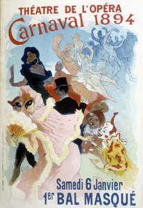 Poster di Cherret per il Carnevale del 1894 al Teatro dell