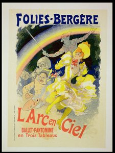 Riproduzione di un poster pubblicitario 