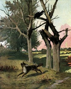 Favola di La Fontaine: Il corvo e la volpe da Jules David