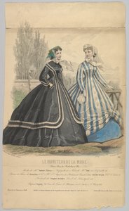 Mode di Mme. Antonie Lalanne, n. 791, da Le Moniteur de la Mode da Jules David