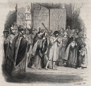 Penitenza di Raimondo VI, conte di Tolosa da Jules David