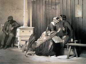 Prigioniero, di Jules David (1808-1892), incisione, Francia