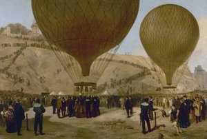Partenza di Léon Gambetta per Tours sul pallone "Armand-Barbès", 7 ottobre