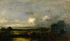 Paesaggio con mucca da Jules Dupré