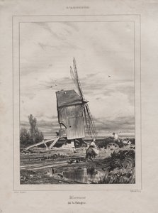 Mulino nella Sologne, Francia da Jules Dupré
