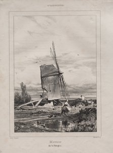 Mulino nella Sologne, Francia da Jules Dupré