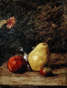 Natura morta con una pera da Jules Dupré