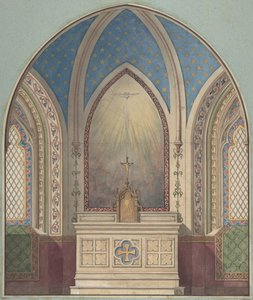 Progetto per Altare, Saint Clotilde da Jules Edmond Charles Lachaise and Eugène Pierre Gourdet