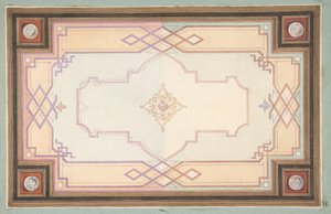 Progetto per un soffitto da Jules Edmond Charles Lachaise and Eugène Pierre Gourdet
