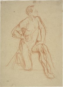 Figura maschile inginocchiata