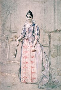 Ritratto della signora Carnot con abito Worth da Jules Emile Saintin