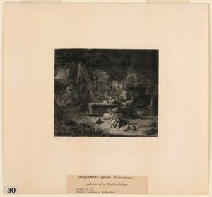Interno di un Cottage Olandese, da "Incisioni di Quadri nel Metropolitan Museum, New York"