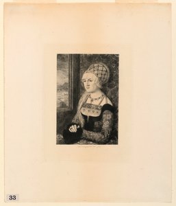 Ritratto di una giovane donna, da "Acqueforti di quadri nel Metropolitan Museum, New York" da Jules Ferdinand Jacquemart