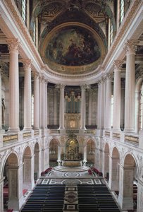 Vista interna della cappella da Jules Hardouin Mansart