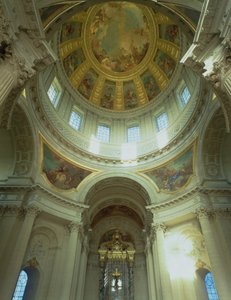 Vista interna della cupola, 1677-1706 da Jules Hardouin Mansart