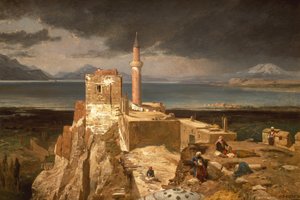 Lago e fortezza di Van, Armenia da Jules Joseph Augustin Laurens