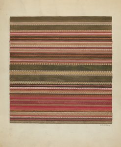 Tappeto tessuto a mano, c. 1936 da Jules Lefevere