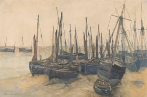 Barche da pesca ormeggiate da Jules Lessore
