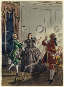 Illustrazione per le memorie di Casanova (litografia a colori)